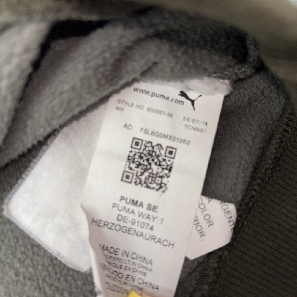Puma Logo Graphic Sweatshirt Camo Camouflage Womens Med Oversized Hoodie - Picture 5 of 7